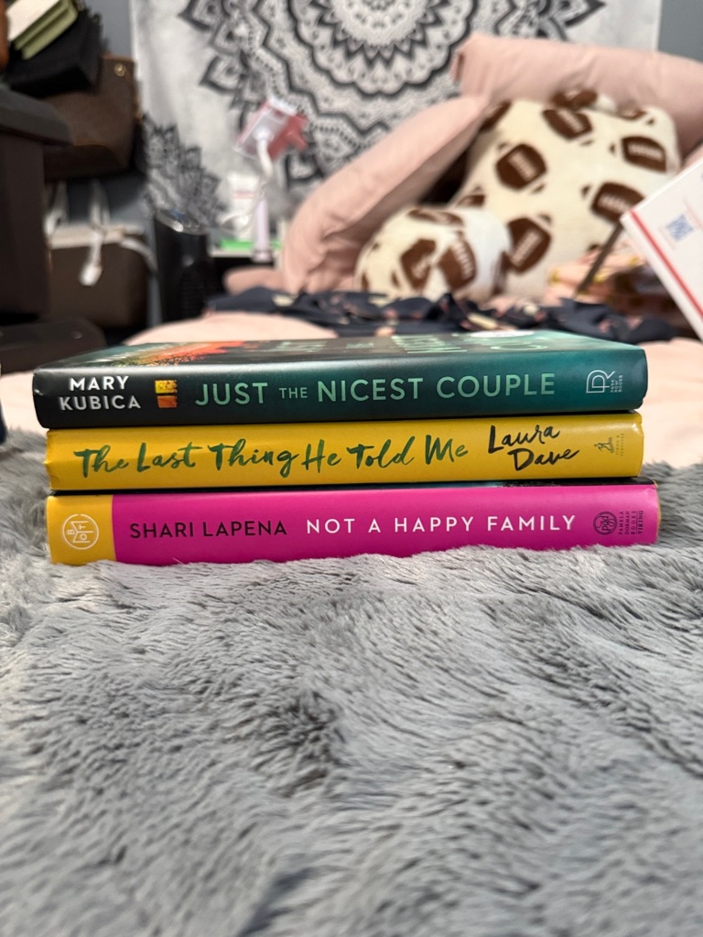 Stacked Decorative Hardcover Books - Green, Yellow, Pink